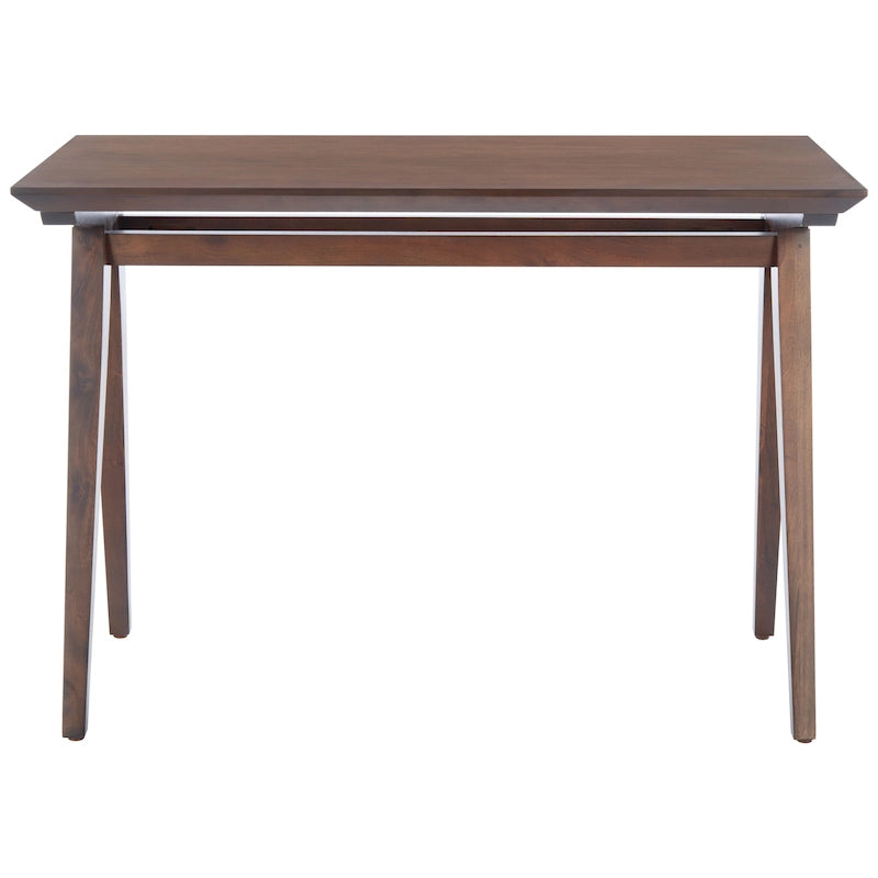 Bureau de style fermier avec piètement en A – Bois d'acajou