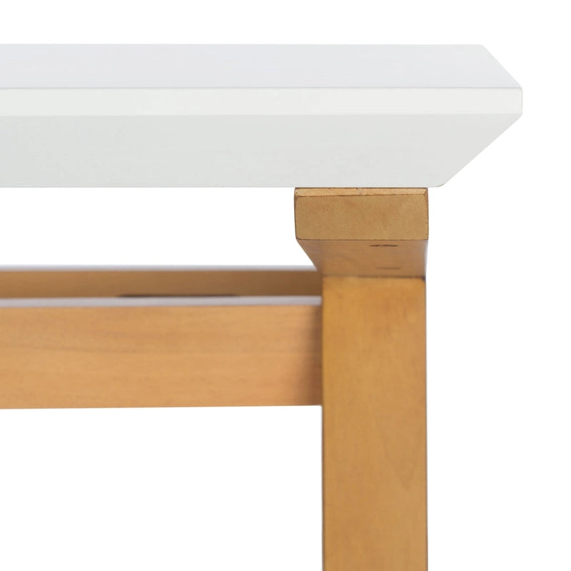 Bureau de style fermier avec piètement en A – Bois d'acajou