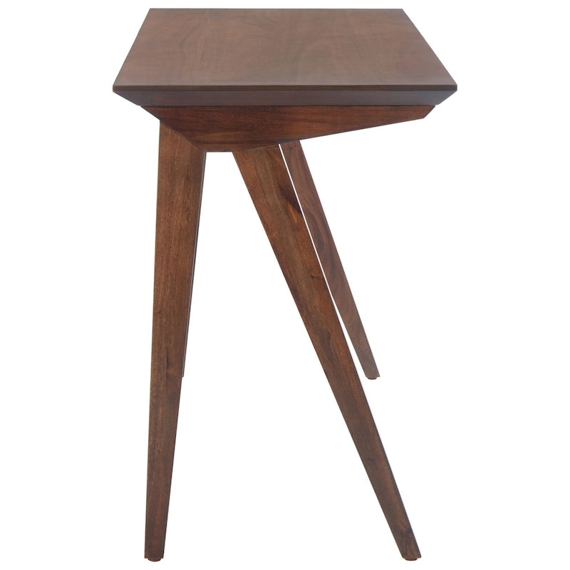 Bureau de style fermier avec piètement en A – Bois d'acajou