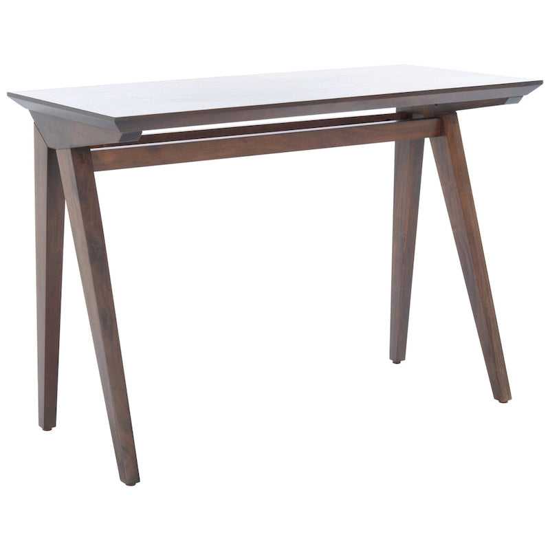 Bureau de style fermier avec piètement en A – Bois d'acajou