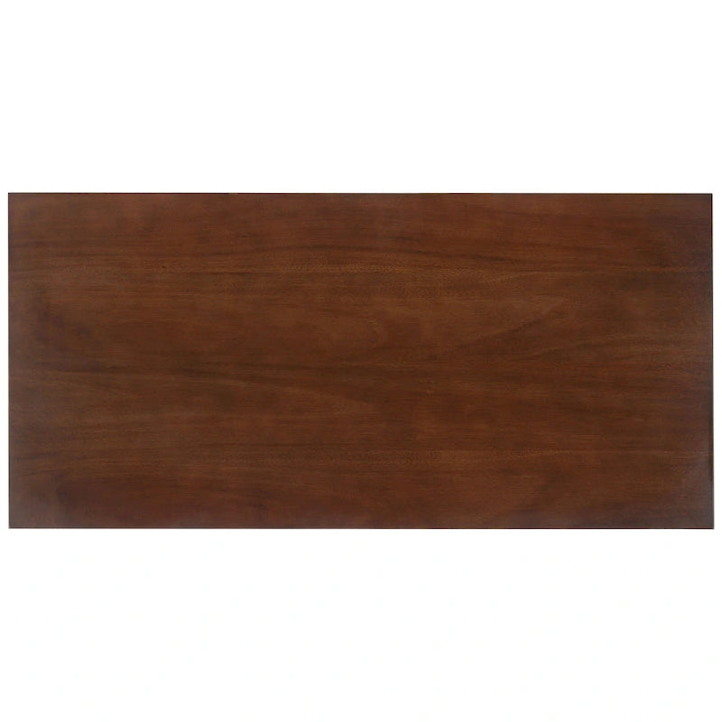 Bureau de style fermier avec piètement en A – Bois d'acajou