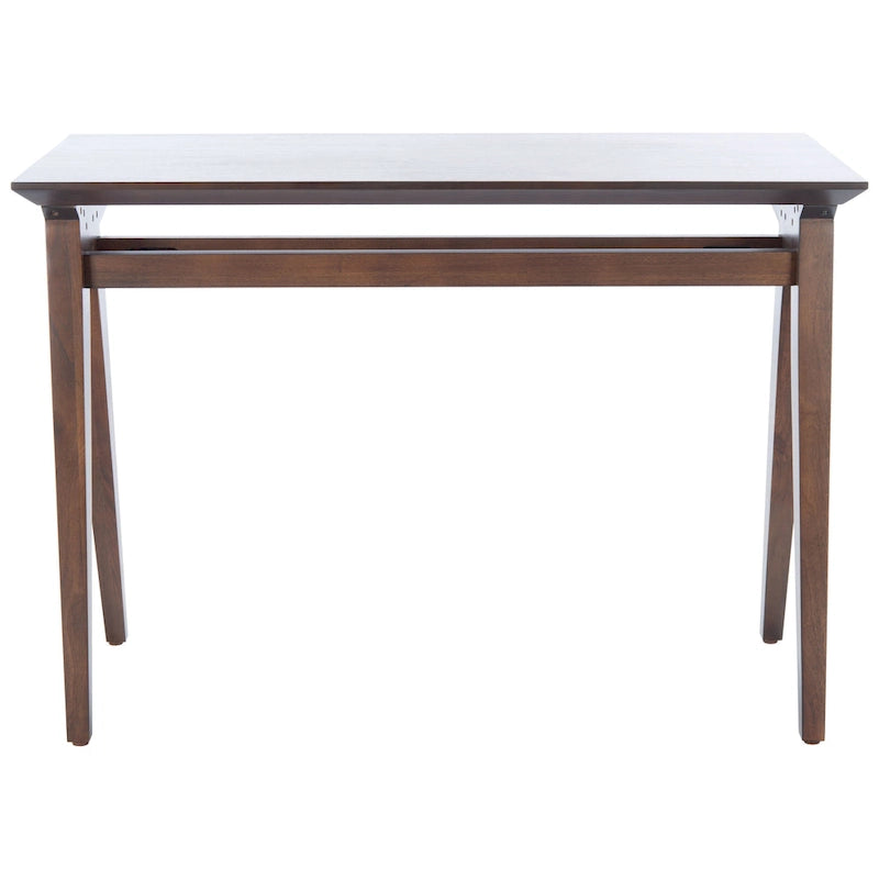 Bureau de style fermier avec piètement en A – Bois d'acajou