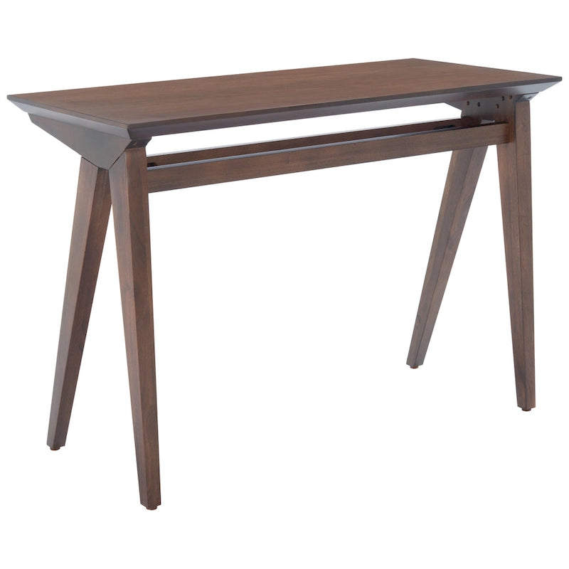 Bureau de style fermier avec piètement en A – Bois d'acajou