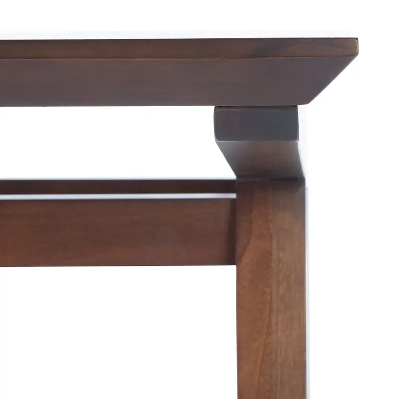 Bureau de style fermier avec piètement en A – Bois d'acajou