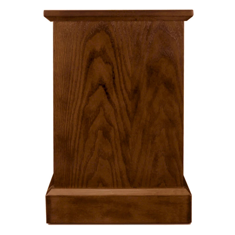 Table d'appoint en bois massif avec étagère réglable – Style Mission