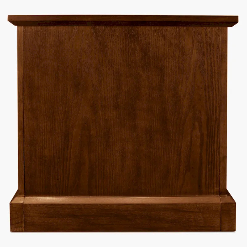 Table d'appoint en bois massif avec étagère réglable – Style Mission