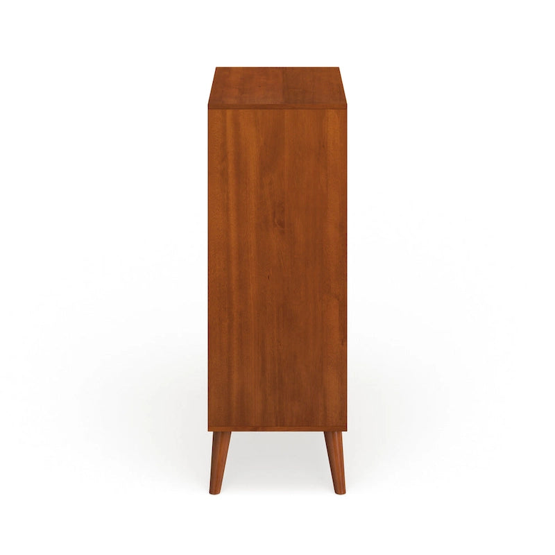 Commode à 4 tiroirs en bois massif, style moderne du milieu du siècle