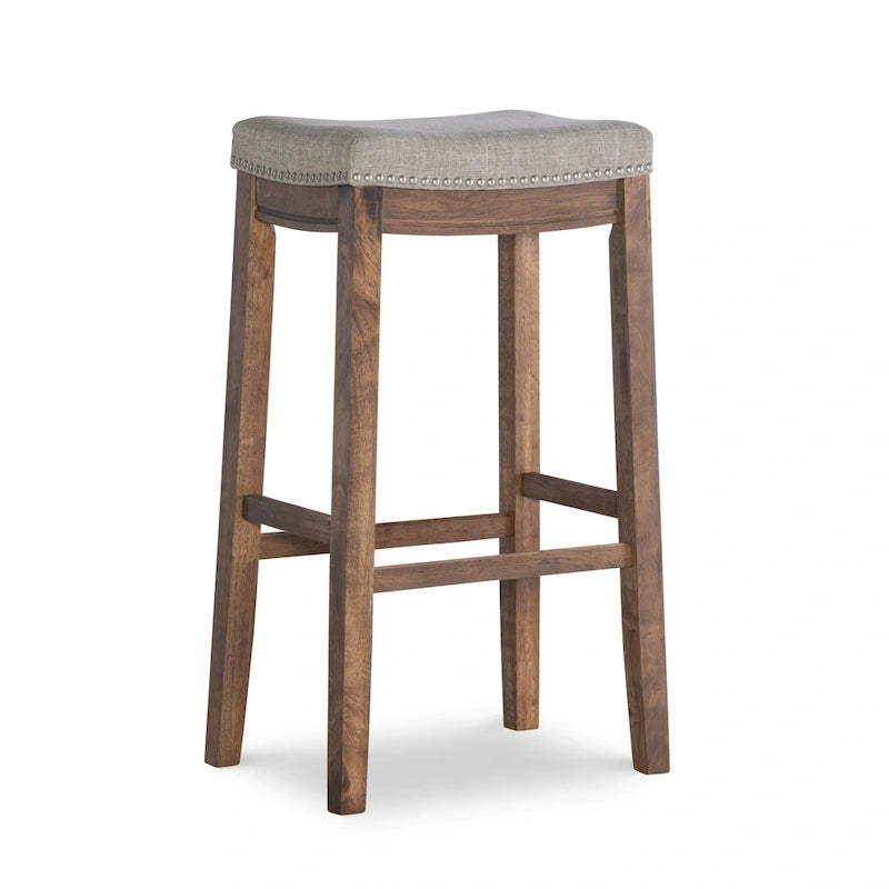 Tabouret de bar rustique sans dossier de 32 pouces