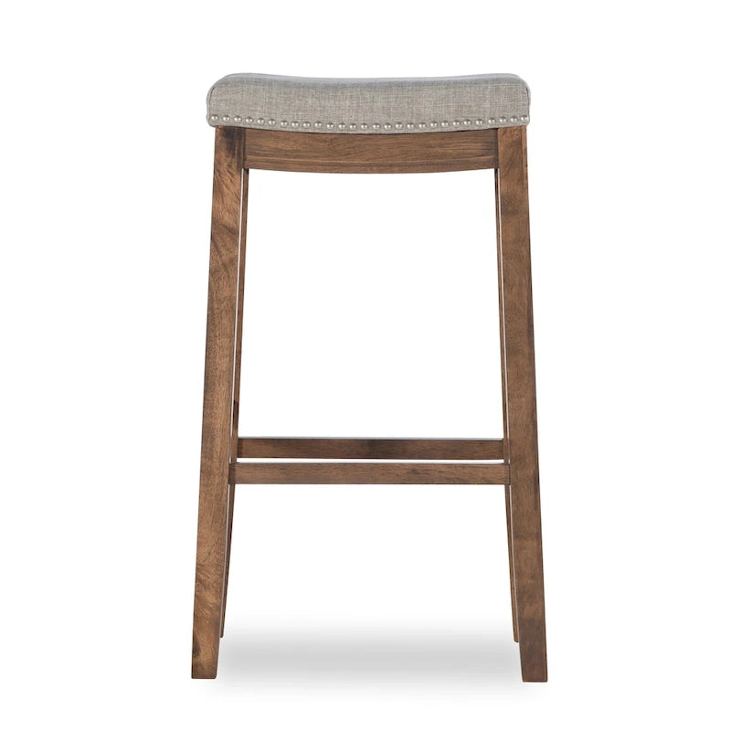 Tabouret de bar rustique sans dossier de 32 pouces