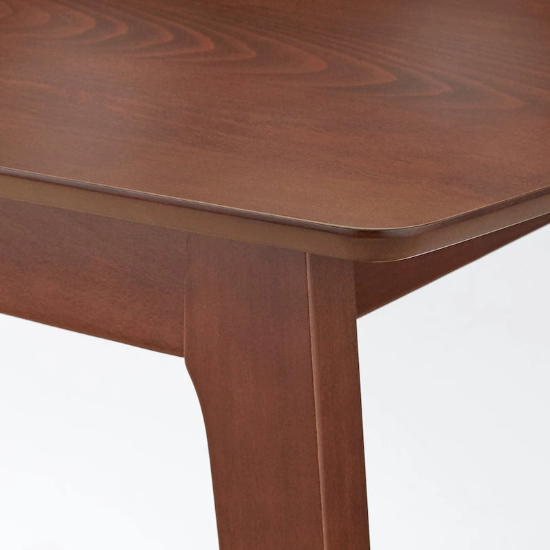 Table à manger moderne du milieu du siècle avec pieds en hêtre inclinés – 6 places
