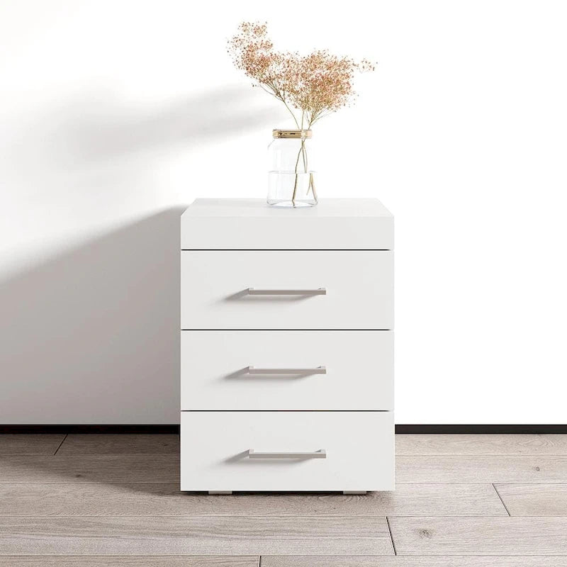 Table de chevet moderne avec rangement – Table de chevet au fini mat
