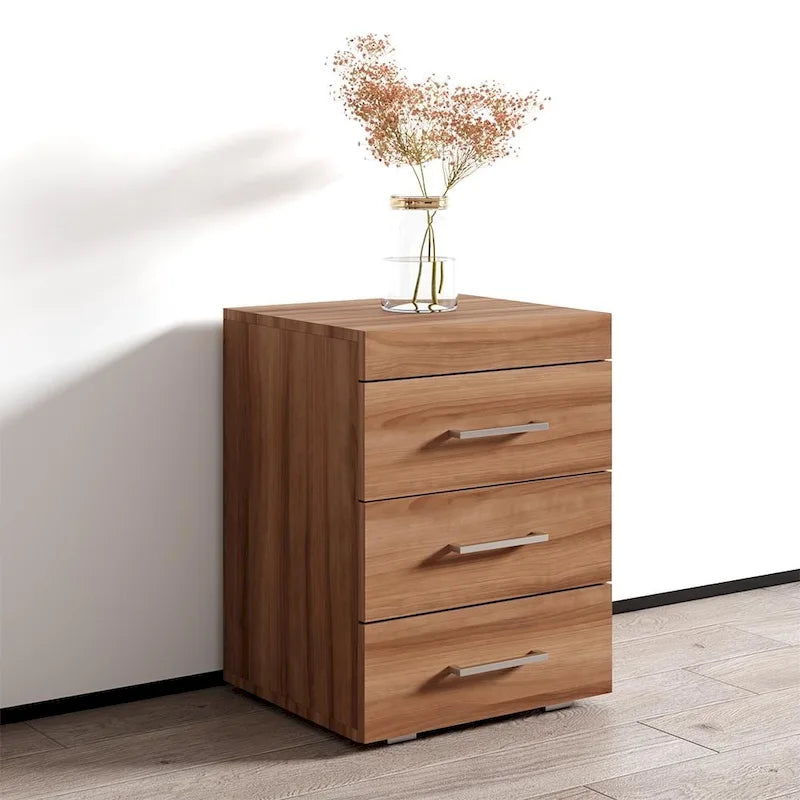 Table de chevet moderne avec rangement – Table de chevet au fini mat