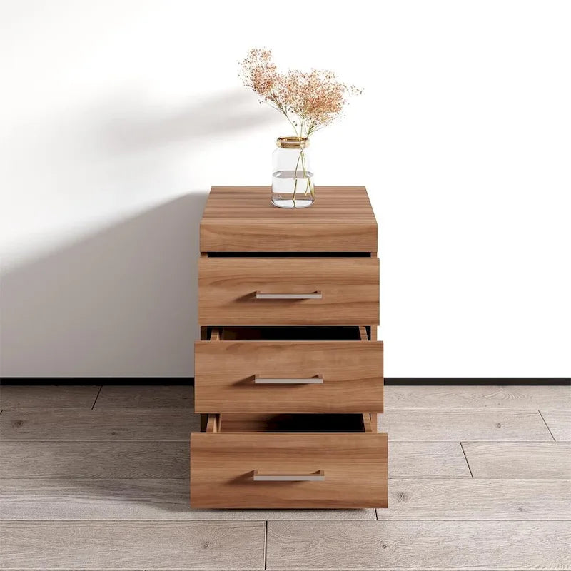 Table de chevet moderne avec rangement – Table de chevet au fini mat