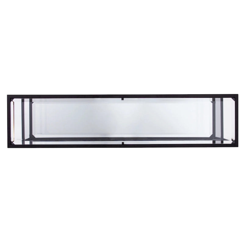 Console étroite Glam – Argent et noir