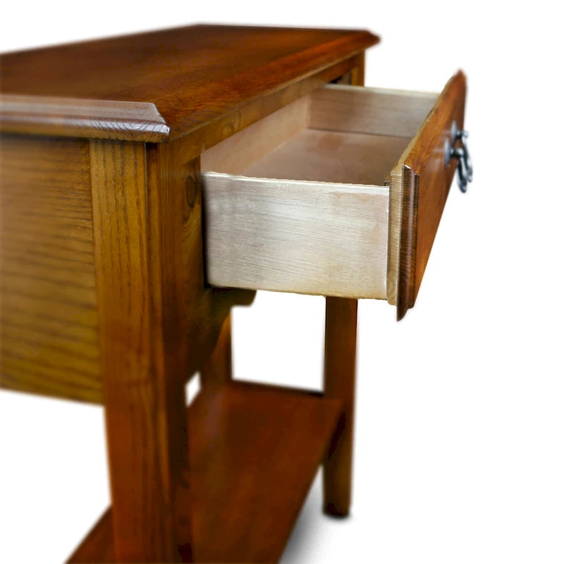 Console de hall mince avec tiroir et étagère inférieure – 20,3 cm de profondeur