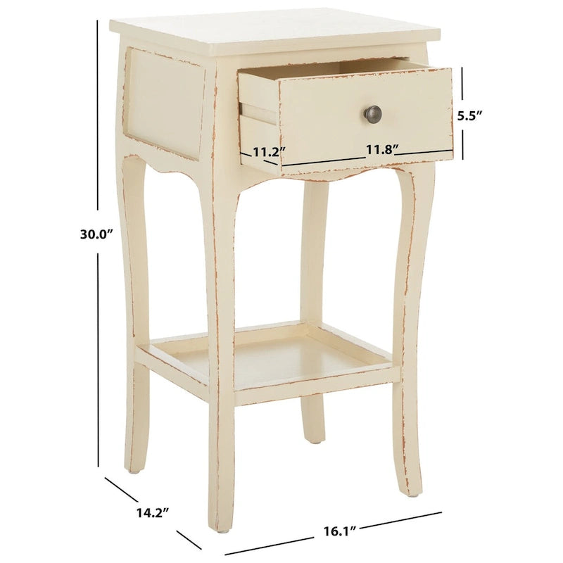 Table d'appoint - 16.1 x 14.2 x 30 - 16Lx14Px30H