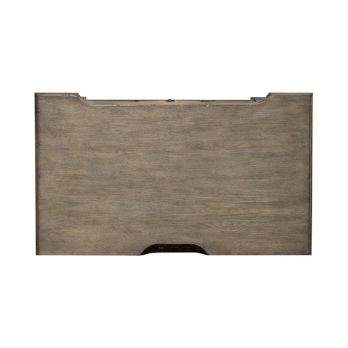 Table de chevet à 3 tiroirs avec station de charge intégrée — Taupe Poussière, Bois massif