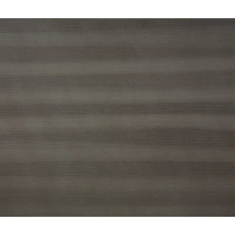Table de salle à manger extensible bicolore avec finition brossée – Gris et blanc