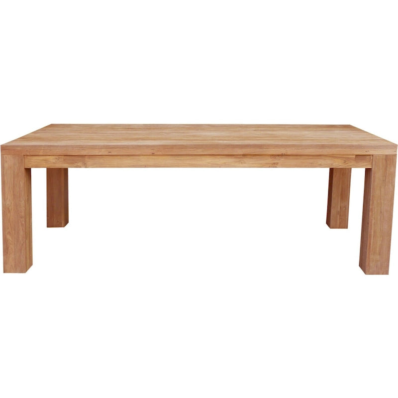 Table de salle à manger rectangulaire Marbella en teck recyclé, 259 cm