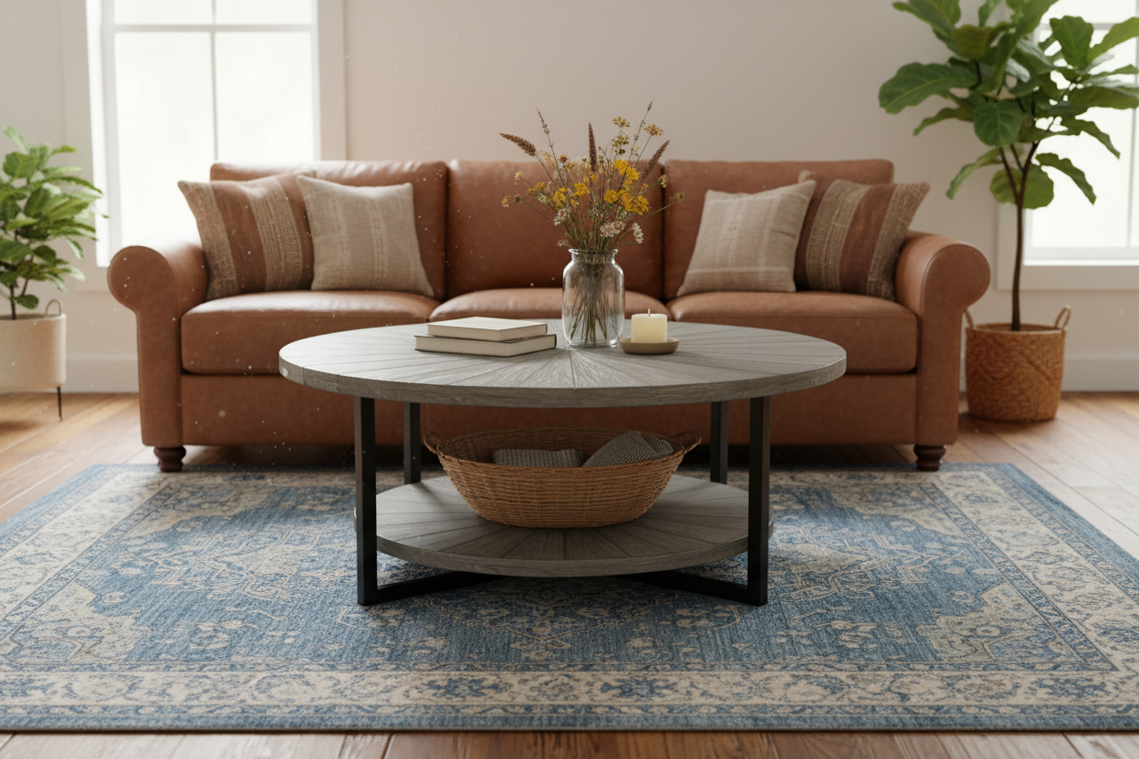 Farmhouse Coffee Table Scene