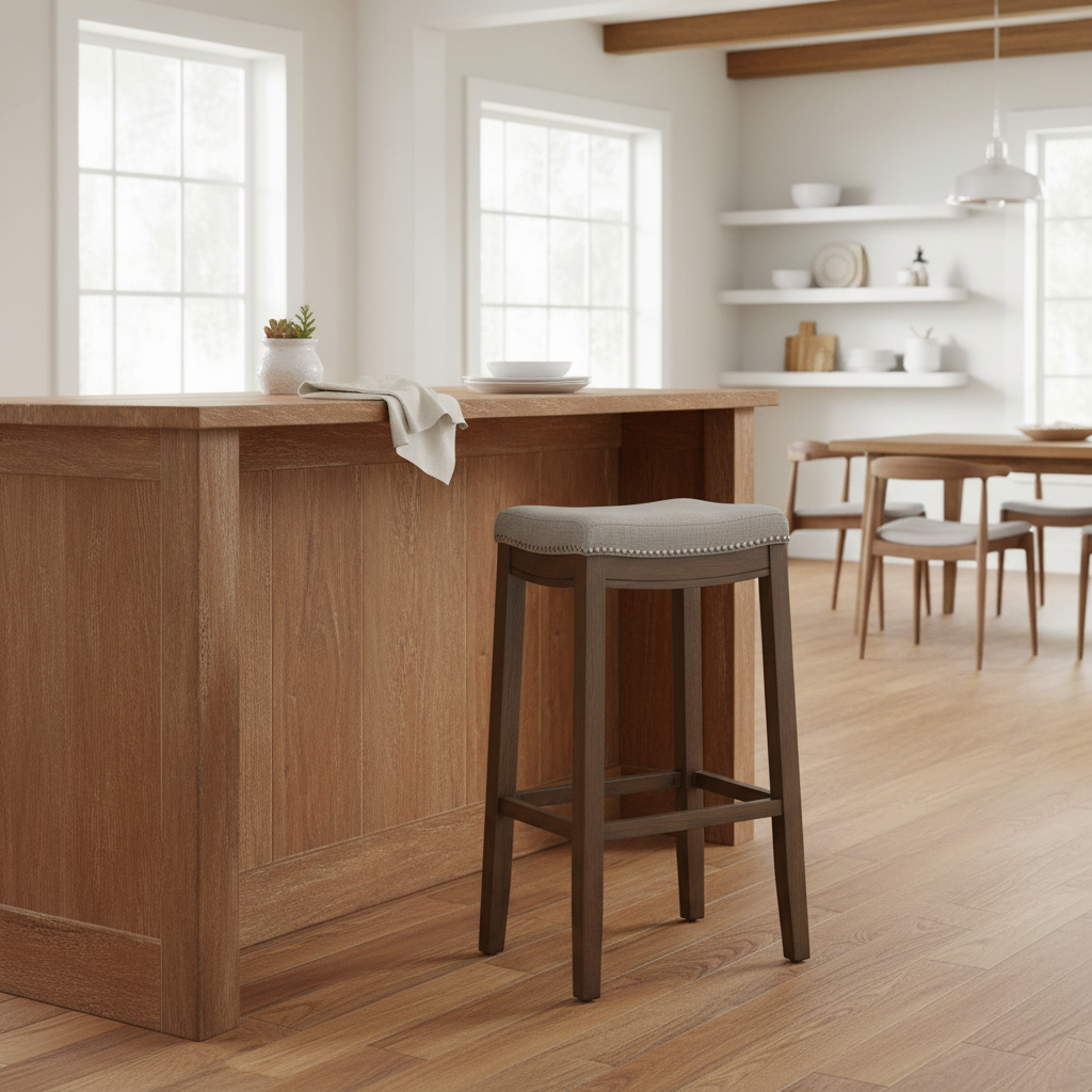 Rustic Bar Stool Scene